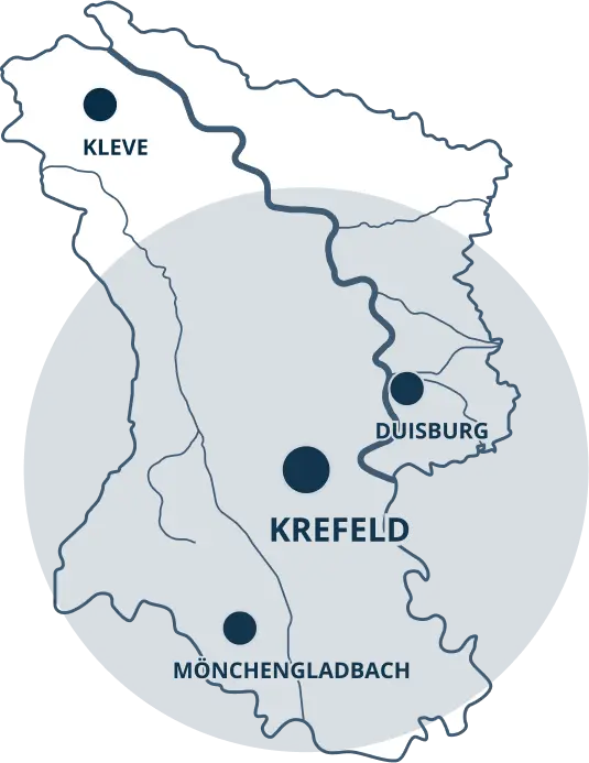 Standorte Karte – Einsatzgebiet Maassen Umzüge